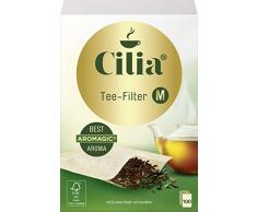 Cilia 100 Filtres Ã ThÃ©, Taille M, Sans RÃ©sidu dans La Tasse, Pour Plusieurs Tasses (400 ml Ã 1 L)