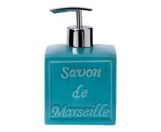 Spirella 40.07265 SDM Distributeur de Savon Liquide Bleu 9 x 9 x 15 cm