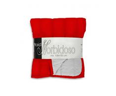 Elegant, Plaid MatelassÃ© Double-face rouge/gris clair, 130x155cm