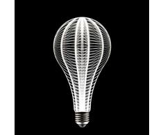 In The Loop Ampoule dÃ©corative 3D en plexiglass culot E27 Little Galaxy Ã LED 21cm, 2 W, Transparent