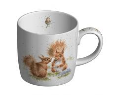 Portmeirion Home & Gifts Tasse en Porcelaine Anglaise Motif écureuil Multicolore 8 x 12 x 8 cm