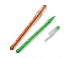Mustard M 16035B Stylo Labyrinthe avec Bille Orange/Vert 1,2 x 1,48 x 15,1 cm