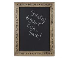 Chalkboards UK Tableaux Noirs Britannique de Cuisine imprimÃ© encadrÃ© ardoises, Bois, Rustique Marron