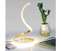NUÃR HK-TL-005-GD-UK06 Lampe, dorÃ©, CURVED 2-UK