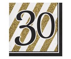 Unbekannt Creative Converting Lot de 16 Serviettes de Table en Papier Moderne 6 1/2 in 18