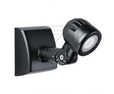Esylux Projecteur LED 4 W, longueur 191 mm, 5000 K, IP44, os 40LED Spot, noir, 4062515