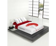 Tsuki Parure de Couette Japonaise Hinata Zen Chillout 100% Coton (lit 135)