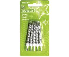 amscan INT996458 Bougies, Silver