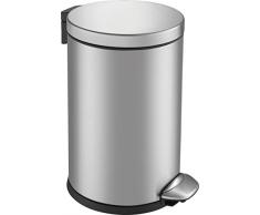EKO Luna Poubelle Ã PÃ©dale MÃ©tal Inox 23,5 x 16,7 x 26 cm 3 litres