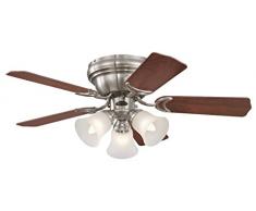 Ventilateur de plafond intérieur Contempra Trio - 90 cm - Nickel brossé.
