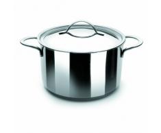 Ibili 605220 Noah Marmite avec couvercle Inox 20 cm