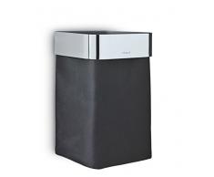 blomus 68976 Panier de Rangement Nexio pour Serviettes à Main Argent Poli, Acier Inoxydable, 15 x 16 x 25 cm