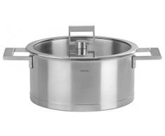Cristel - F24SF- Faitout inox 24cm + couvercle - Collection Strate