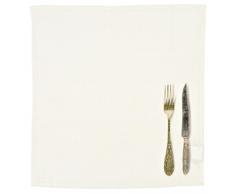 Daycollection COUVLISE70 Couverts Serviette de Table Linen Blanc 40 x 40 x 0,2 cm