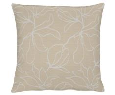 Apelt, Housse de Coussin Magnolia (4887-25) Tendance, Tissage Jacquard Chatoyant et printanier, Taupe, Lavable, vÃ©ritable Objet de Vie ! Taille 50x50.