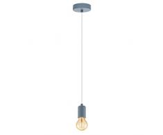 Eglo YORTH-P Suspension en acier Bleu pastel 60 W