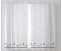Cardenal Textil Lot de 2 Rideaux de Cuisine en Tissu Vert 100 x 140 cm
