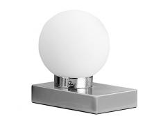 Trio Leuchten Lampe de table Nickel mat/verre opale blanc 5900011â07