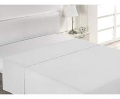 SABANALIA Combina Drap de Dessus Lit 160 cm Blanc