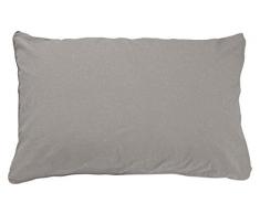 Vent du sud Taie doreiller Coton - Marron (Galet) - 70x50 cm