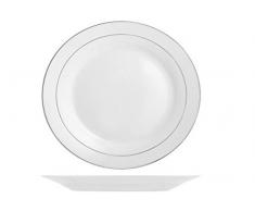 Home Aile Service Assiettes Table 18 pièces, Porcelaine, Blanc