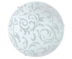 EGLO 90043 Plafonnier, Métal, E27, Blanc