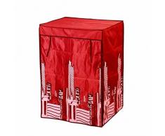 Modulhome 6RAN635RO Housse Polyester Armoire Loft 60x45x85cm, Rouge