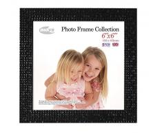 Inov8-6 x 15 cm-Cadre Photo-Lot de 4 sets de table en mosaÃ¯que Noir