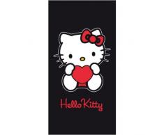 Soleil dOcre DRAP DE PLAGE 75x150 cm HELLO KITTY 006 VELOURS IMPRIME 100% COTON