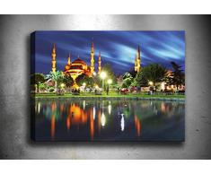 Bonamaison Peinture sur toile, multicolore, 50 x 70 cm - ConÃ§u et fabriquÃ© en Turquie