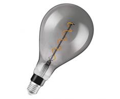 OSRAM Vintage Edition 1906 Ampoule LED à Filament Spirale | Culot E27 | Forme Oval 160mm Smoke | Dimmable | Blanc Chaud 1800K | 5W (équivalent 12W)