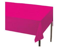 Creative Conversion Plastique Banquet Table Cover, Hot Magenta, 137,2Â x 274,3Â cm