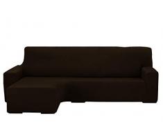 Martina Home Protection canapé avec Chaise Longue élastique Beirut, Marron, Bras Gauche Court de 240 à 280 cm
