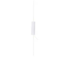 Papaya Republic couvrir sol Lampe à pince carbone/aluminium/Makrolon, E14, 12 W, blanc, 15 x 15 x 120 cm