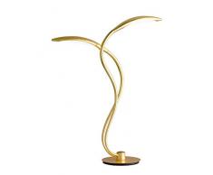 WOFI 8326.02.15.5000 Lampe de table, Aluminium, Integriert, 9 W, Goldfarbig, 15 x 39.5 x 550 cm