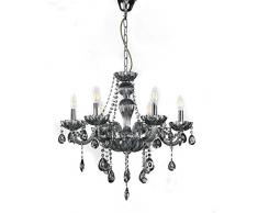 onli Lustre 6 lumières, gris fumé