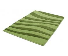 Kleine Wolke 4070633657 Riga Tapis de bain Polyacrylique Vert Menthe 80 x 140 x 2 cm