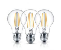 Philips LED Classic A60Â non dimmable Bougie Blanc Chaud Ampoules, E27, 7Â W