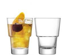 LSA International Mixologist Cocktail Gobelet Transparent 320Â ML X 2, 8.5Â x 8.5Â x 11.5Â cm
