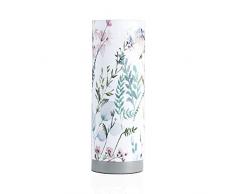 Pauleen 480.04 48004 Flowery Romance Max. 20W luminaire à Poser E14 Lampe de Chevet Blanc Vert Rose Bleu 230V Tissu/béton sans Ampoules
