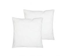TODAY Lot 2 oreillers 60/60 Microfibre, Polyester, Blanc, 60x60 cm