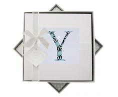 White Cotton Cards Alphabetics Initiale Y Album Photo, Multicolore, Medium