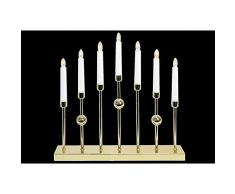 Star 138-00 Gustavo Chandelier 7 LumiÃ¨res MÃ©tal Or 36 x 37 cm