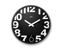 Addex TA185/N Horloge Murale Noir