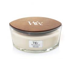 WoodWick Ellipse bougie parfumÃ©e avec mÃ¨che qui crÃ©pite, Gousse de vanille, Temps de combustion jusquÃ 50 heures
