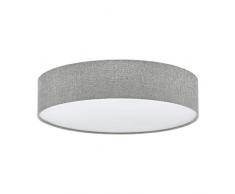 EGLO 97613 Plafonnier, Acier, E27, 60 W, Gris, Blanc