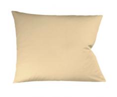 fleuresse 9100-2043 Taie doreiller zippÃ©e 100% coton satin mako 40 x 60 cm Sable