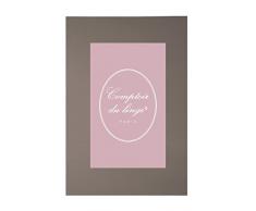 Comptoir du Linge D372430 Drap Plat Uni Coton Taupe 300 x 240 cm