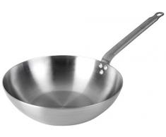 LACOR 63828 Wok ferrum, Acier, Gris, 28 cm