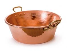 Mauviel1830 - MPassion 219336 - Bassine Ã Confiture MartelÃ©e P. Bronze - 36 cm